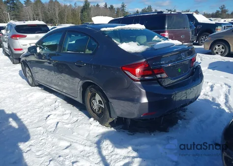 2015 Honda Civic Lx из США, поврежденный, VIN 2HGFB2F59FH509609
